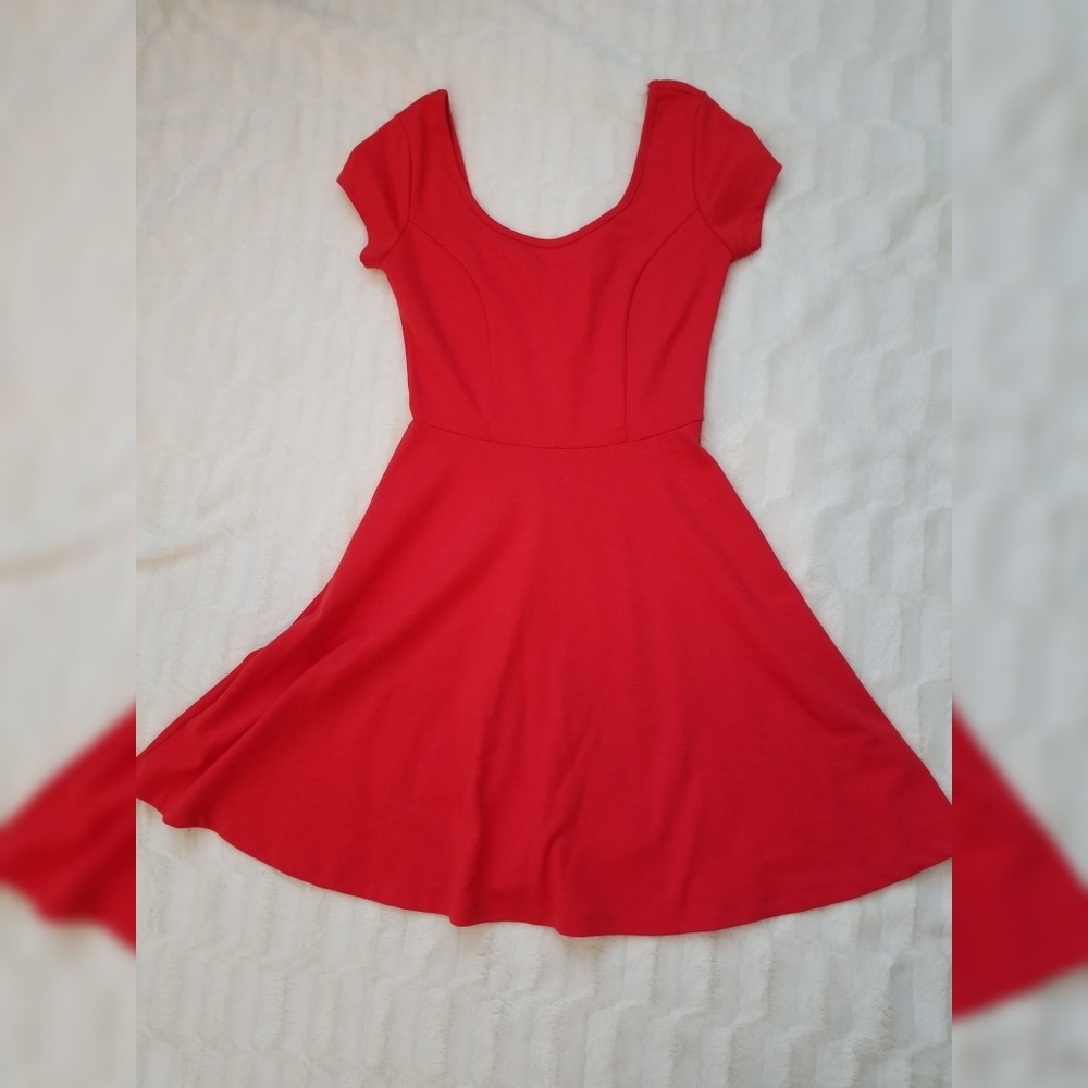 LAST CALL! CHARLOTTE RUSSE Red Orange A-Line Dress